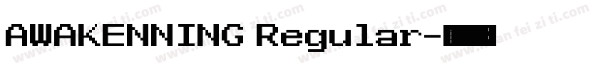 AWAKENNING Regular字体转换